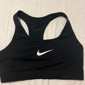 Black Nike sports bra